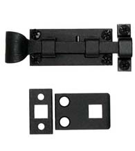 6-7/8 Inch Forged Iron Square Bolt, Acorn ALDBP