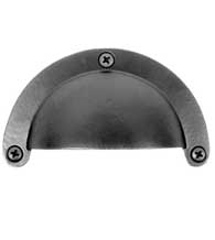 3-5/8 Inch Smooth Iron Cup Pull, Acorn APVBP