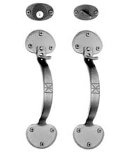 Black Iron Bean Tip Mortise Handleset, Acorn ATYBD / ATYBI