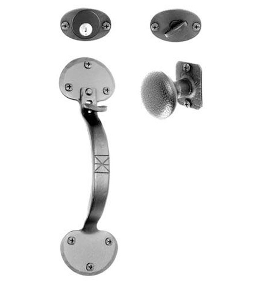 Large Bean Tip Mortise Handleset