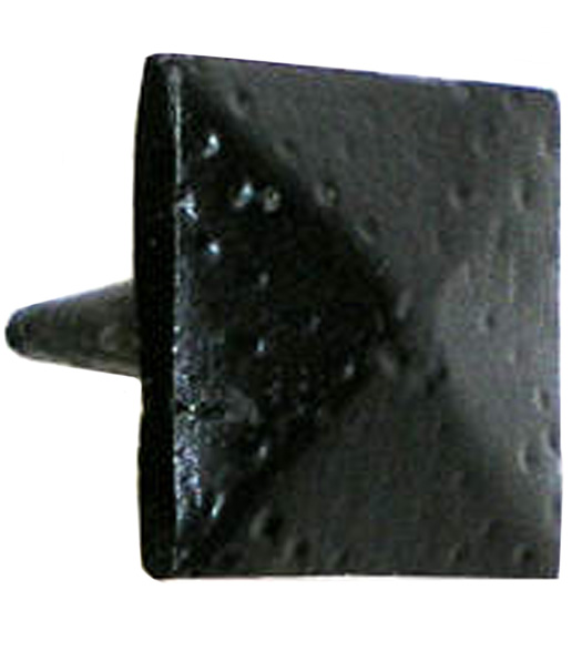 1-5/8 Black Iron Square Pyramid Door Clavos