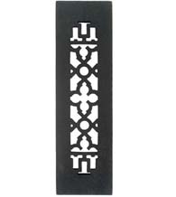 12 x 3-1/2 Cast Iron Grille Without Screw Holes, Acorn GR2BG