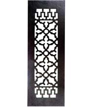 16 x 5-1/2 Cast Iron Grille Without Screw Holes, Acorn GR8BG