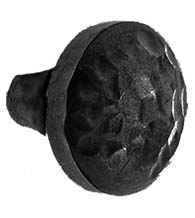 Hammered Iron Art Cabinet Knob, Acorn IKBBP