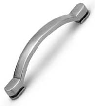 Brushed Stainless Steel Baudrillard Cabinet Pull, Acorn PMH-M-04