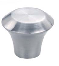 Brushed Stainless Steel Machiavelli Cabinet Knob, Acorn PMH-T-01