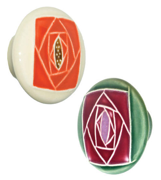 Large Square Rose Knob, Acorn PR5YP