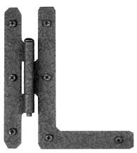 4-1/2 Inch Rough Iron H-L Hinge, Acorn RHDBQ