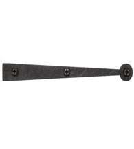 Rough Iron Bean Tip Dummy Strap Cabinet Hinge, Acorn RIZBP