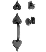 Heart Tip Entrance Door Mortise Lockset With Knob, Acorn RT1BD / RT1BI