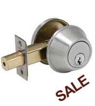 Satin Stainless Steel Deadbolt, Standard Duty, PDQ KV Series