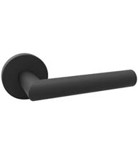 Contemporary Black Door Lever, AHI-SIG103-201-P22