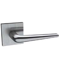 Sleek Stainless Steel Door Lever with Square Rose, AHI 113/204