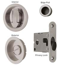 Contemporary Round Pocket Lock Privacy, Reguitti SDK091PV
