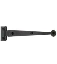 6 Inch Offset Smooth Iron Cabinet Bean Tip Strap Hinge, Acorn AIYBQ