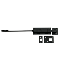 12 Inch Black Iron Cane Bolt, Acorn ALGBP