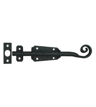 6 Inch Swirled Garden Gate Slide Bolt, Acorn RLABP