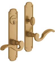 Solid Brass Bismark Mortise Entry Set, Baldwin 6942