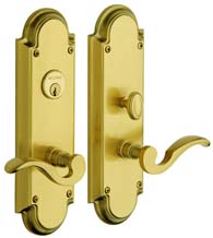 Solid Brass Hamilton Mortise Entry Set, Baldwin 6791