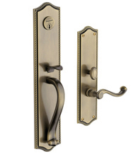 Ornate Bristol Mortise Handleset, Baldwin 6963