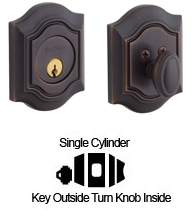 Grade 1 Bethpage Single Cylinder Deadbolt, Baldwin 8237
