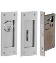 Santa Monica Pocket Door Keyed Entry, Baldwin PD006-ENTR/832xEMHT