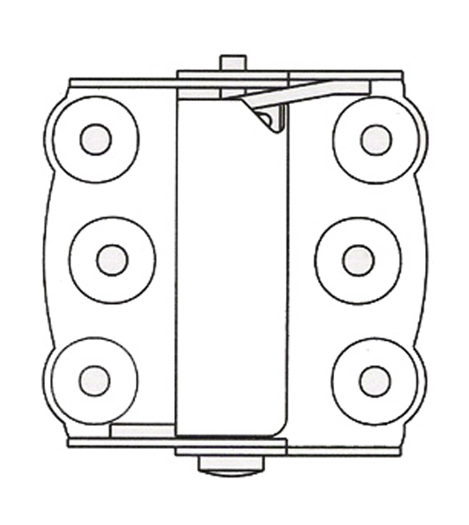 2-3/4 Full Surface Screen Door Spring Hinge