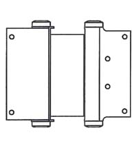4 Inch Box Clamp Type Double Acting Spring Hinge, Pair, Bommer 3024-4