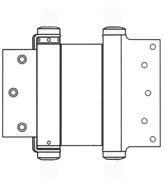 5 x 3-1/2 Template Mortise Spring Hinge