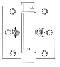 3-1/2 x 3-1/2  x Square Corners Spring Hinge, Pair, Bommer LB4310-350