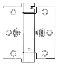 3-1/2 x 3-1/2  x Square Corners Heavy Duty Spring Hinge, Pair, Bommer LB4310C-350