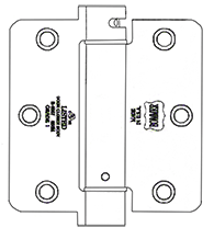 3-1/2 x 3-1/2 x 1/4 Radius Spring Hinge, Pair, Bommer LB4311-350