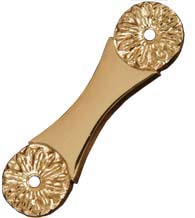 Fancy Flower Pull Backplate, RK International BP-382