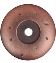 Distressed Cabinet Knob Round Rose, RK International BP-486
