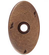 Distressed Oval Knob Rose, RK International BP-488