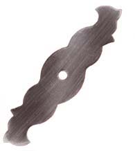 Fancy Gothic Cabinet Knob Backplate, RK International BP-7901