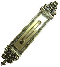 Apollo Solid Brass Pull Plate, Brass Accents A04-P5231