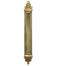 Apollo Push Plate Solid Brass, Brass Accents A04-P5240