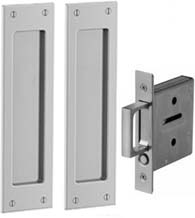 Large Santa Monica Pocket Door Passage Set, Baldwin PD005-PASS