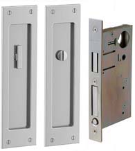 8.3 Inch Santa Monica Pocket Door Privacy Set, Baldwin PD005-PRIV