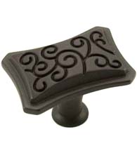 Rectangle Palermo Collection Cabinet Knob, RK International CK-116
