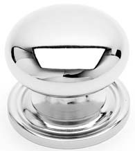 Simple Cabinet Knob with Stepped Rose, RK International CK-3216-AT