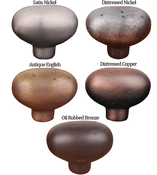 Distressed Egg Shaped Knob