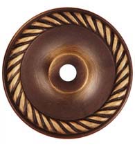 Round Rope Cabinet Knob Rose, RK International BP-7820