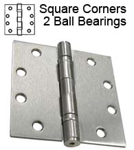 4-1/2 x 4-1/2 Butt Hinge with Ball Bearings
