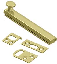 4 Inch Concealed Screw Surface Bolt, Deltana 4SBCS