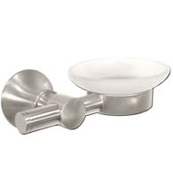 White Frosted Wall Mounted Glass Soap Dish, Deltana 88SD