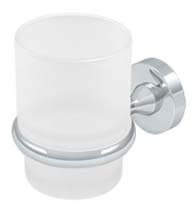 Modern Glass Wall Mounted Tooth Brush Holder, Deltana BBN2014