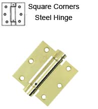 3-1/2 x 3-1/2 x Square Corners Spring Hinge, Deltana DSH35U
