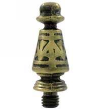 Ornate Tip Solid Brass Finial, Deltana DSPUT